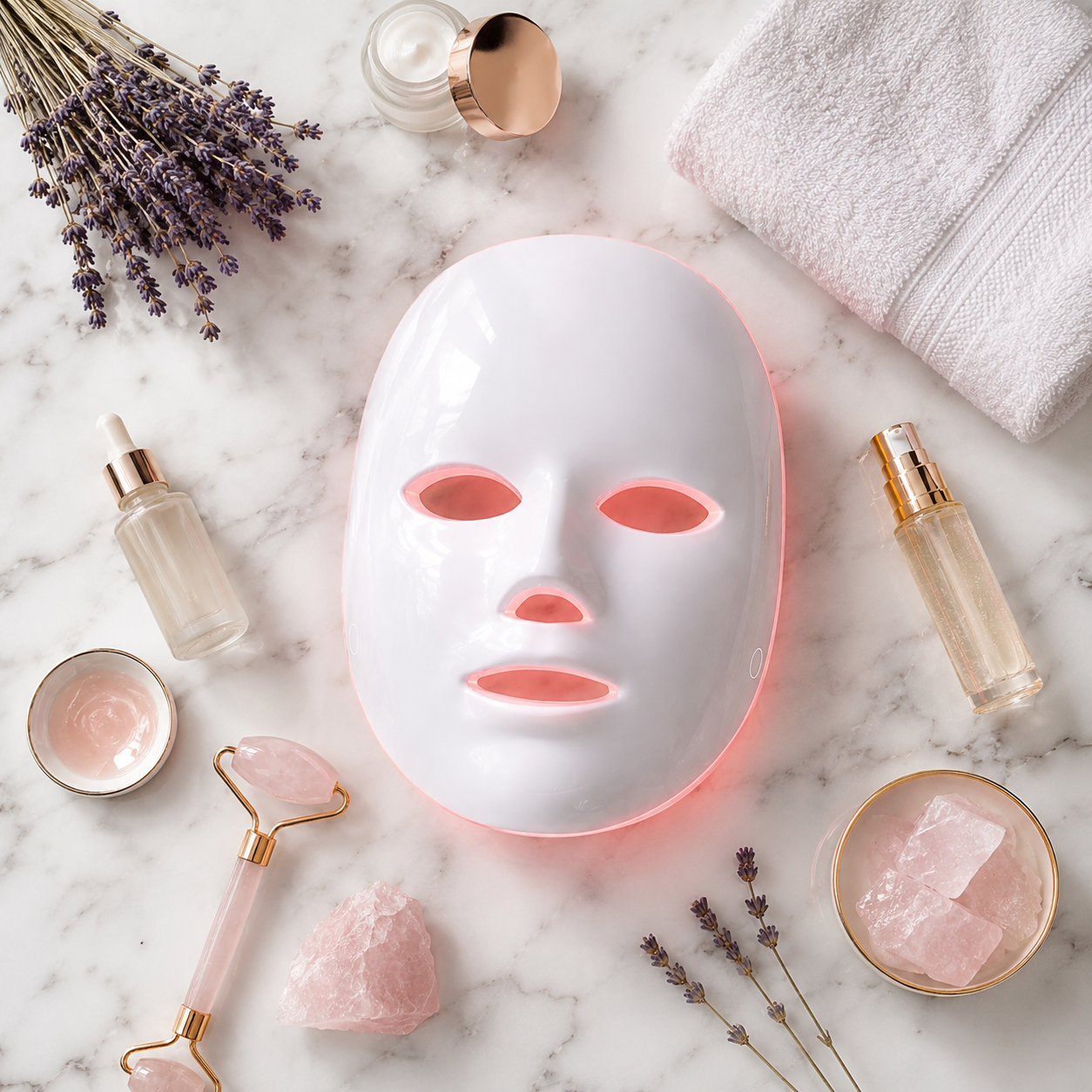 Masque LED LumiGlow™ — Thérapie Lumière 7 Couleurs